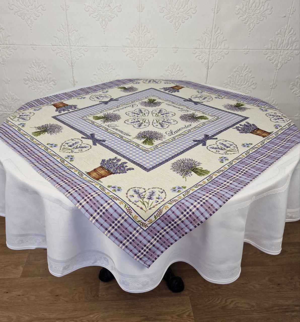 Скатерть квадратная гобеленовая Milano cod 03 90x90 см (CN40114)