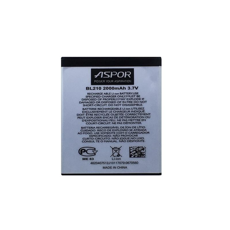 Аккумулятор Aspor BL-210 для Lenovo A656/A658T/A750E/A766/A770E/S820/S820E (880019)