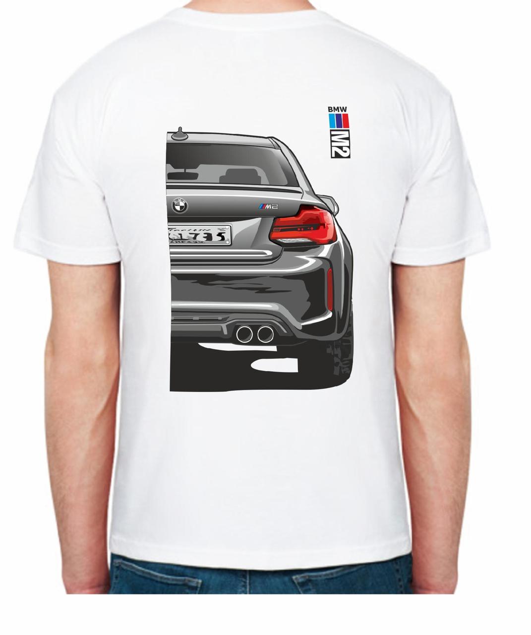 Футболка мужская Avtolife BMW M2 FR 107402 XL Белый (2494943725) - фото 2 Футболка мужская Avtolife BMW M2 FR 107402 XL Белый (2494943725) - фото 2