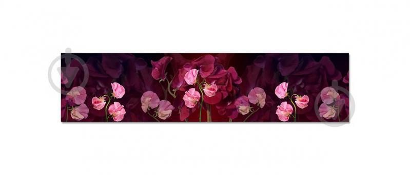 Наклейки кухонный фартук  Zatarga " Цветочное настроение " 600х2500 мм Розовый (Z180337)