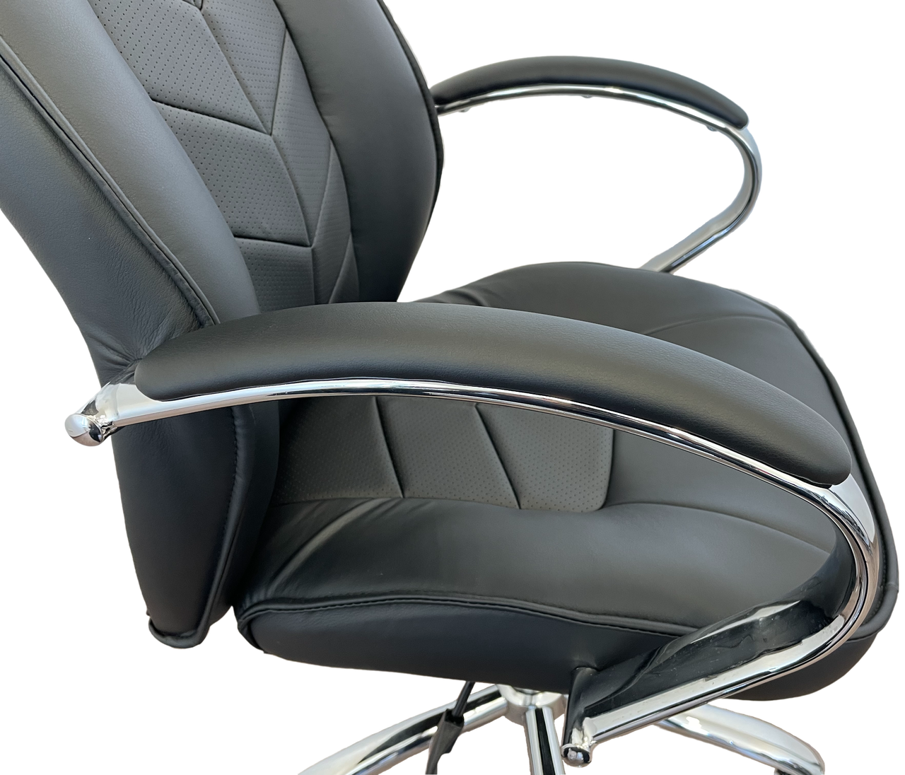 Кресло руководителя Техфорвард Гефест ANF эко-кожа крестовина хром Черный - фото 5 Кресло руководителя Техфорвард Гефест ANF эко-кожа крестовина хром Черный - фото 5