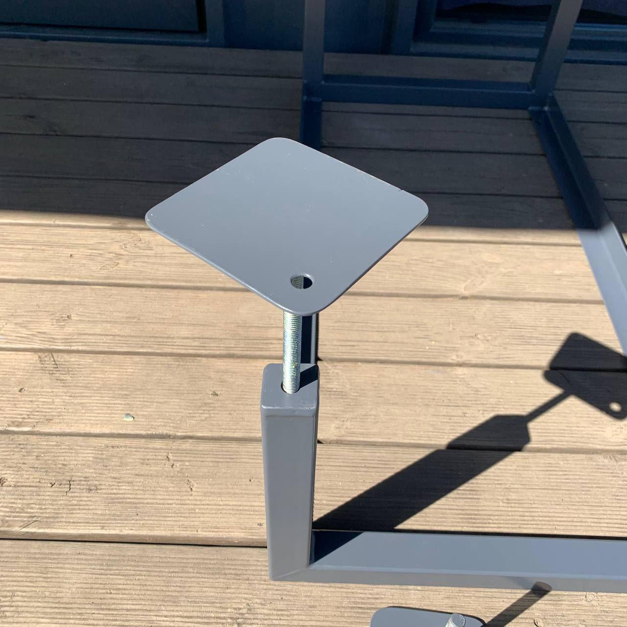 Опора резьбовая стальная 80х80 толщина 2 мм булавка м14 высота 100 мм 1 шт. (2726354847/К1811) - фото 3 Опора резьбовая стальная 80х80 толщина 2 мм булавка м14 высота 100 мм 1 шт. (2726354847/К1811) - фото 3