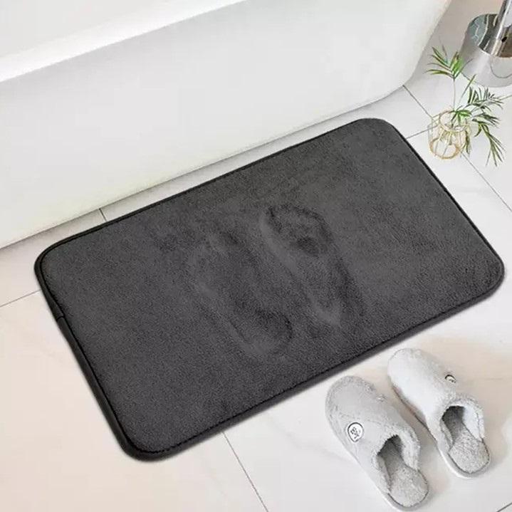 Набор ковриков в туалет и ванную Smooth Premium Memory Foam 2в1 60х40/60х50 см с вырезом под туалет Черный (NKSmallSmooth0005) - фото 3