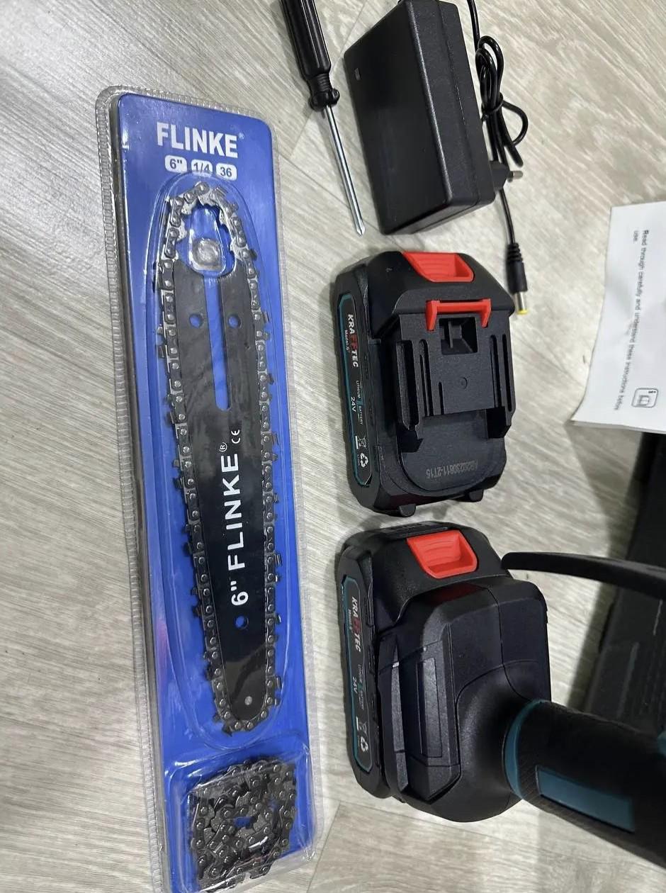 Пила цепная аккумуляторная Domotek 48V 6 дюймов Черный (30483953) - фото 2 Пила цепная аккумуляторная Domotek 48V 6 дюймов Черный (30483953) - фото 2