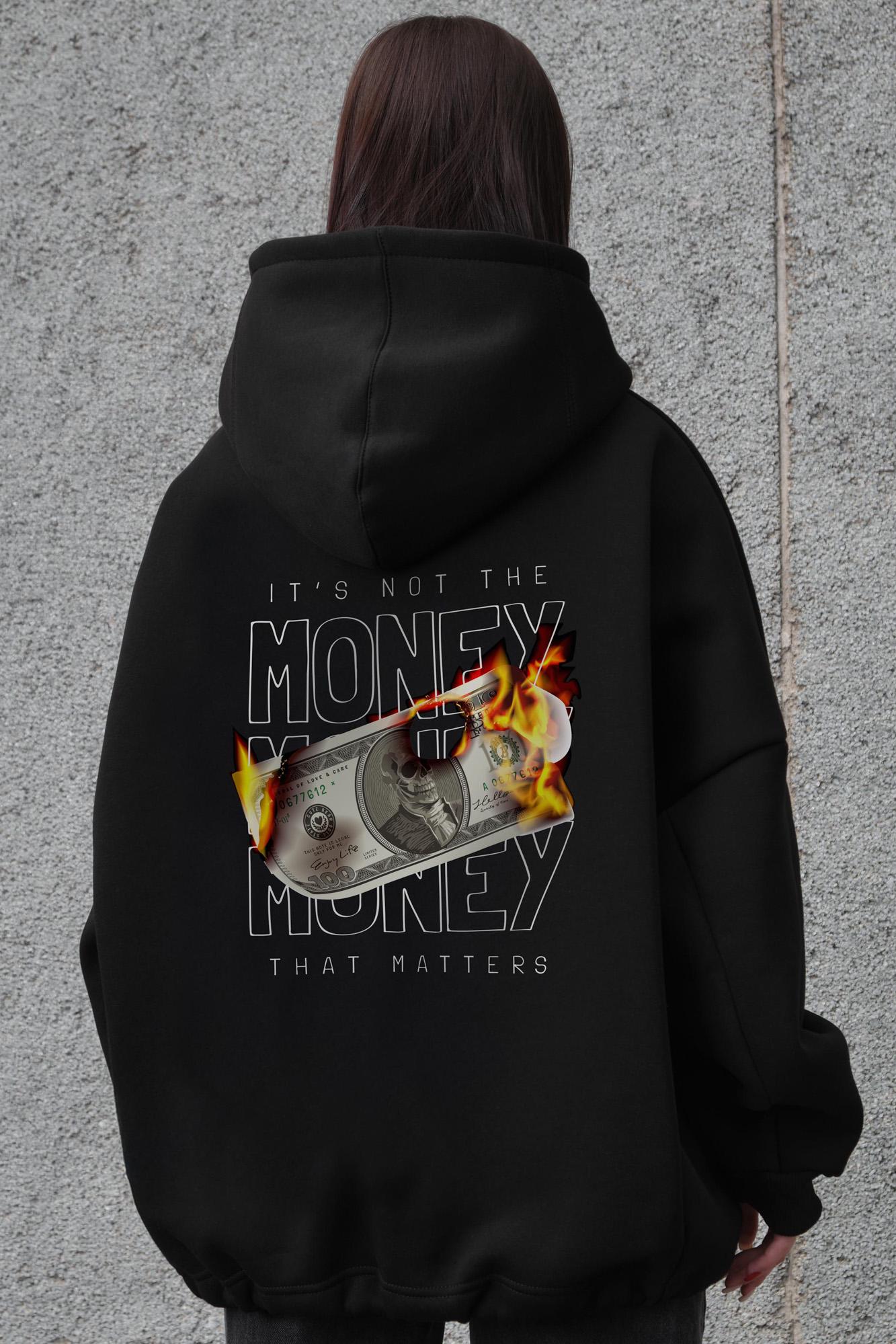 Худи на флисе Without с капюшоном и принтом Fire оверсайз Black (8055520) - фото 5 Худи на флисе Without с капюшоном и принтом Fire оверсайз Black (8055520) - фото 5