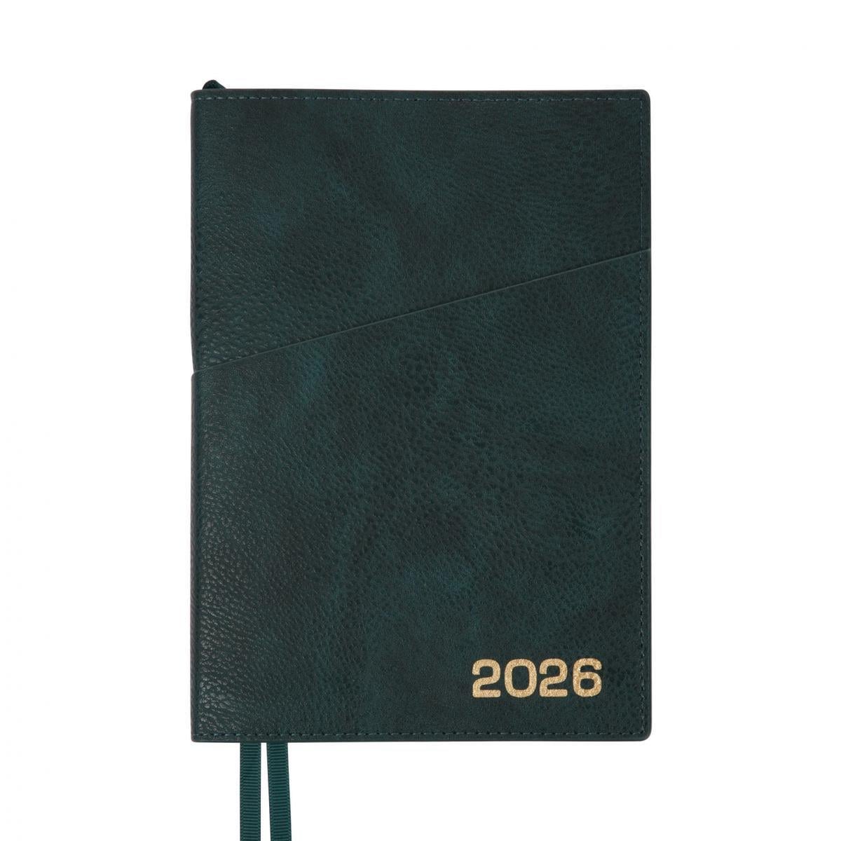 Щоденник датований 2026 Leo Planner Credo A5 368 стор. Смарагдовий (252646)