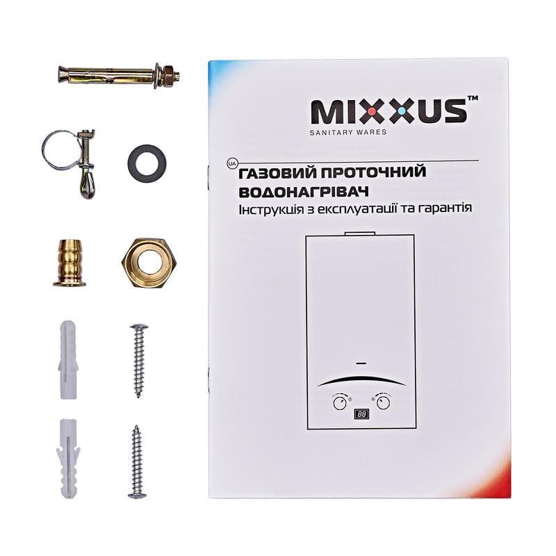Газова колонка MIXXUS GWH-0310 Basic Glass димохідна панель зі скла з малюнком 17 кВт 10 л/хв (OL-WH0024) - фото 7