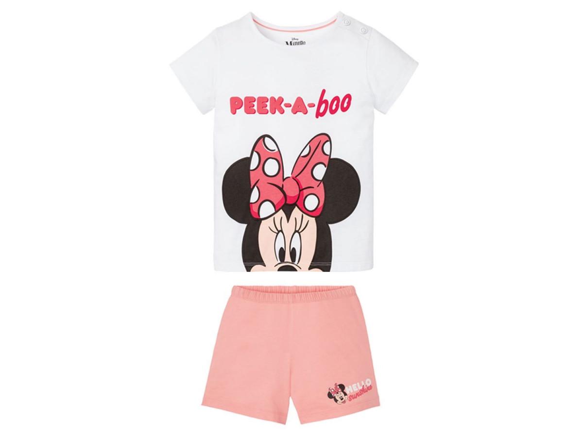 Пижама футболка/шорты для девочки Disney Минни Маус 349309 098-104 см 2-4 лет Белый (74208)