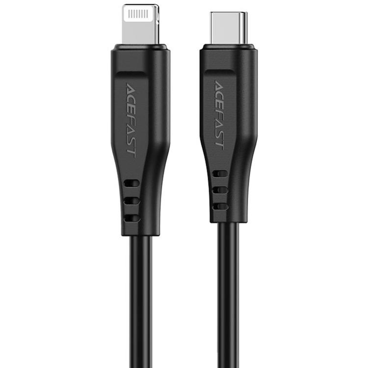 Кабель Acefast C3-01 USB 2.0 USB-C to Lightning 3A TPE 1,2 м Black (6974316280804)
