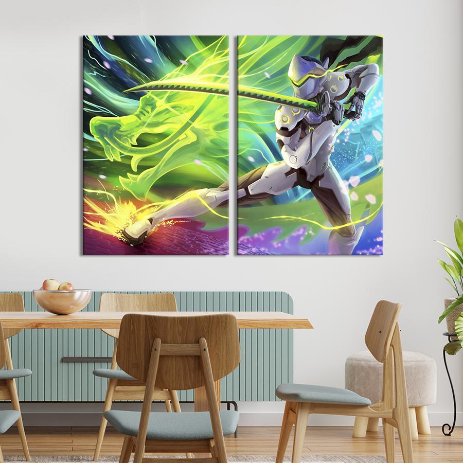 Картина на холсте Персонаж Overwatch 165x122 см (1479-2)