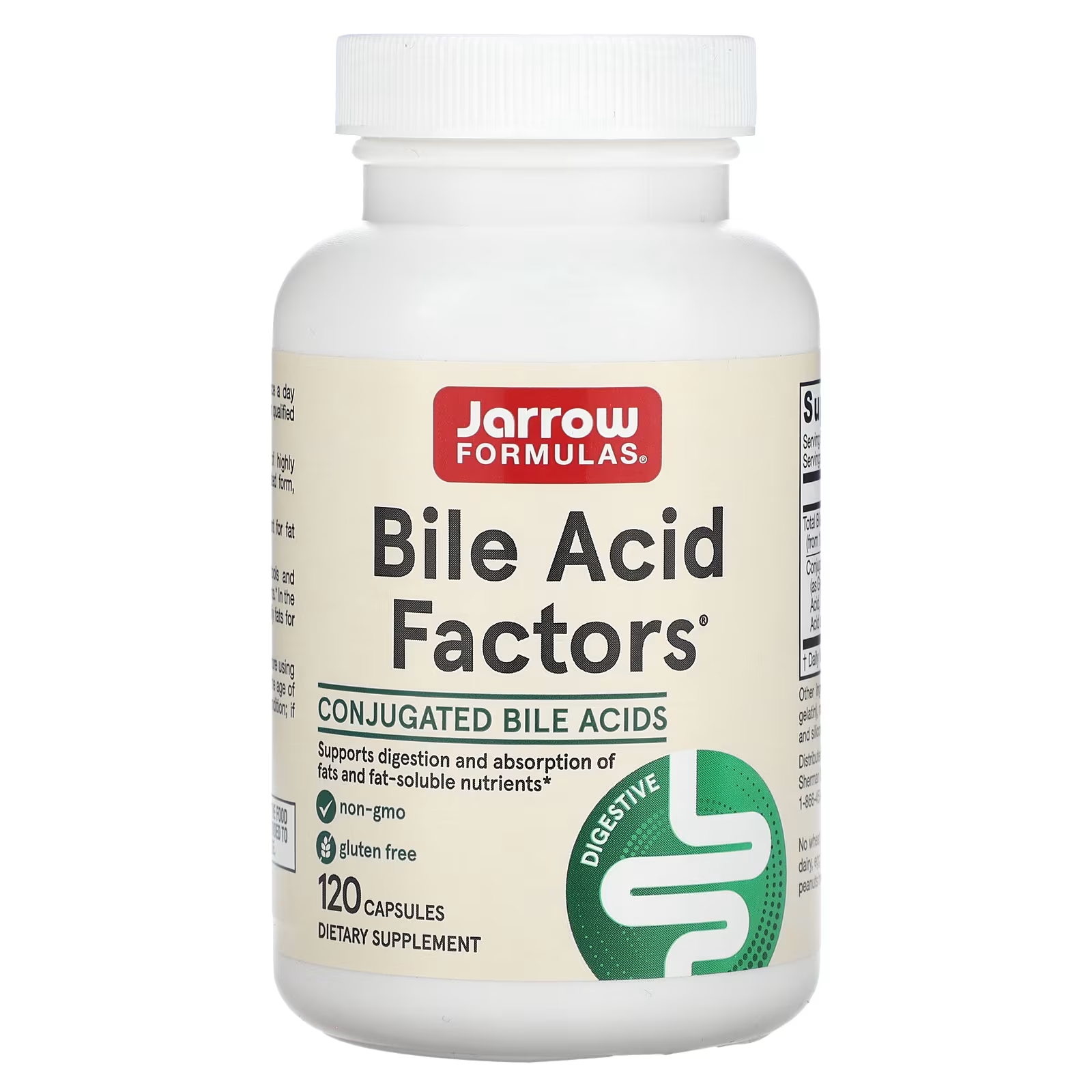 Добавка Jarrow Formulas Bile Acid Factors добавка з жовчними кислотами 120 капсул