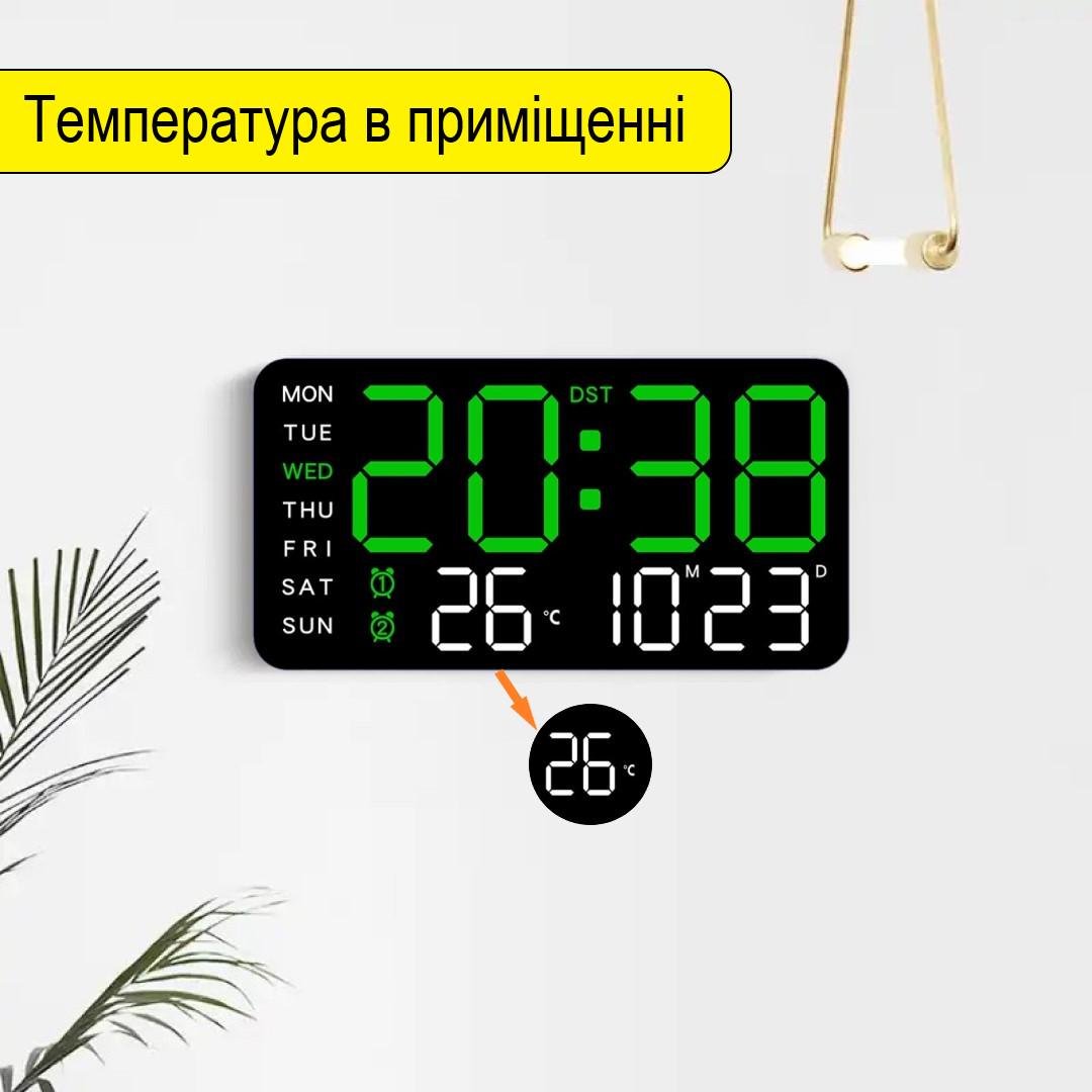 Часы настольные Mids электронные с резервным питанием/термометром/календарем (659G) - фото 7 Часы настольные Mids электронные с резервным питанием/термометром/календарем (659G) - фото 7