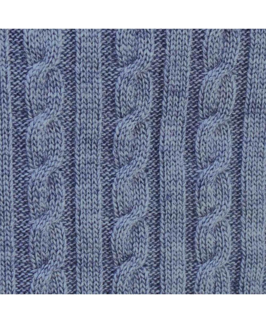 Плед SOFT косы 020 90х130 см Синий меланж (011681) - фото 2 Плед SOFT косы 020 90х130 см Синий меланж (011681) - фото 2