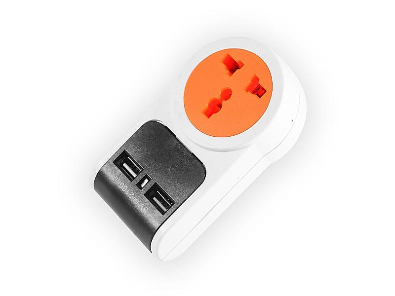 Переходник-адаптер сетевой Lemanso LMA330 2USB 5V 2.1A