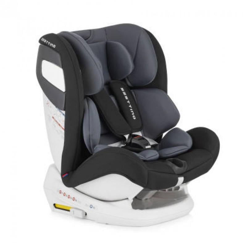 Автокресло Sesttino Route группа 0+/1/2/3 0-36 кг с системой Isofix Серый/Черный