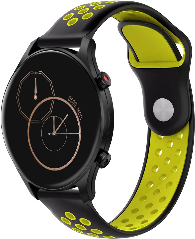 Ремешок Sport для Haylou LS04 RS3 Black Yellow (26322-61)