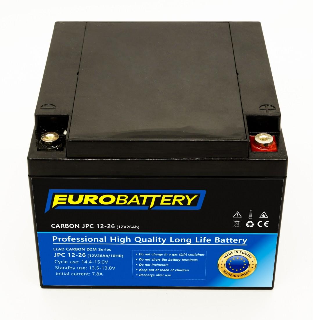 Аккумулятор для ИБП EuroBattery JPC12-26 DZM карбоновый 12V 26 Ач (664)
