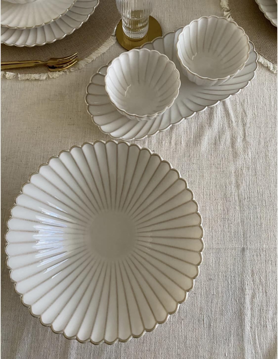 Пиала керамическая Элеганс 25 см Белый (90864) - фото 6