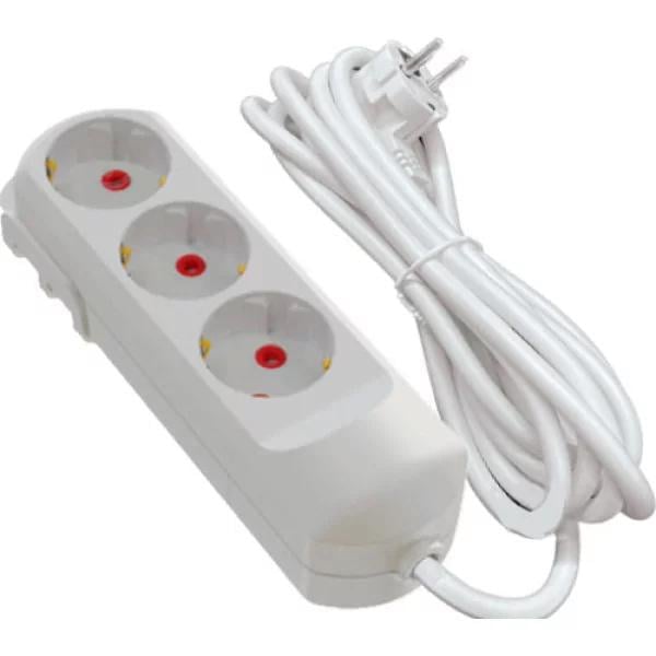 Подовжувач тримісний побутовий Neomax з/з на 3 м (NX501303)