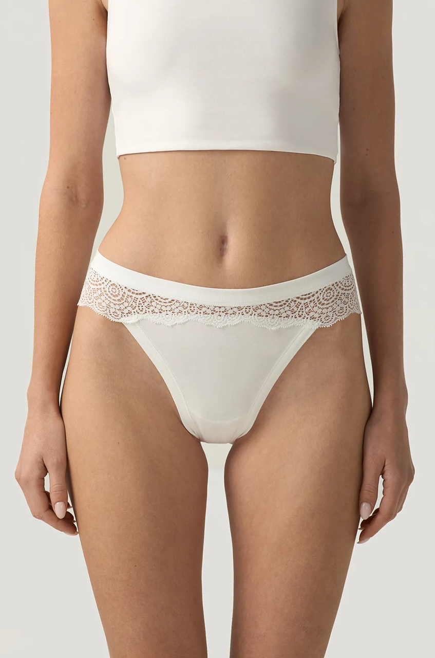 Трусы женские Ellen ELVA 306/11/02 с кружевом M 2 шт. Молочный (306/11/04MMoloch)