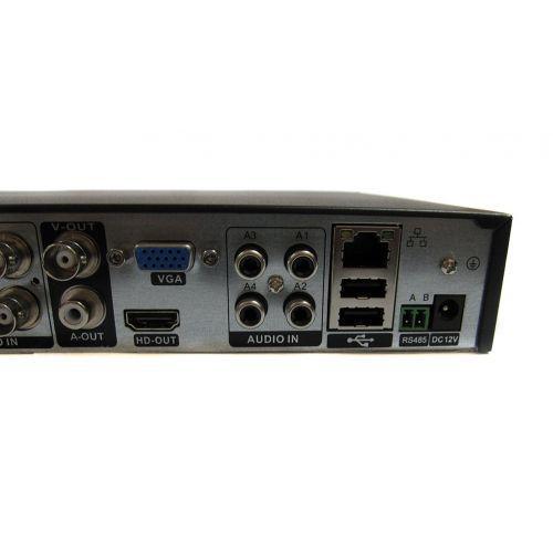 DVR регистратор BNC / V-OUT 4 канальный UKC CAD 1204 AHD 4 cam черный - фото 5