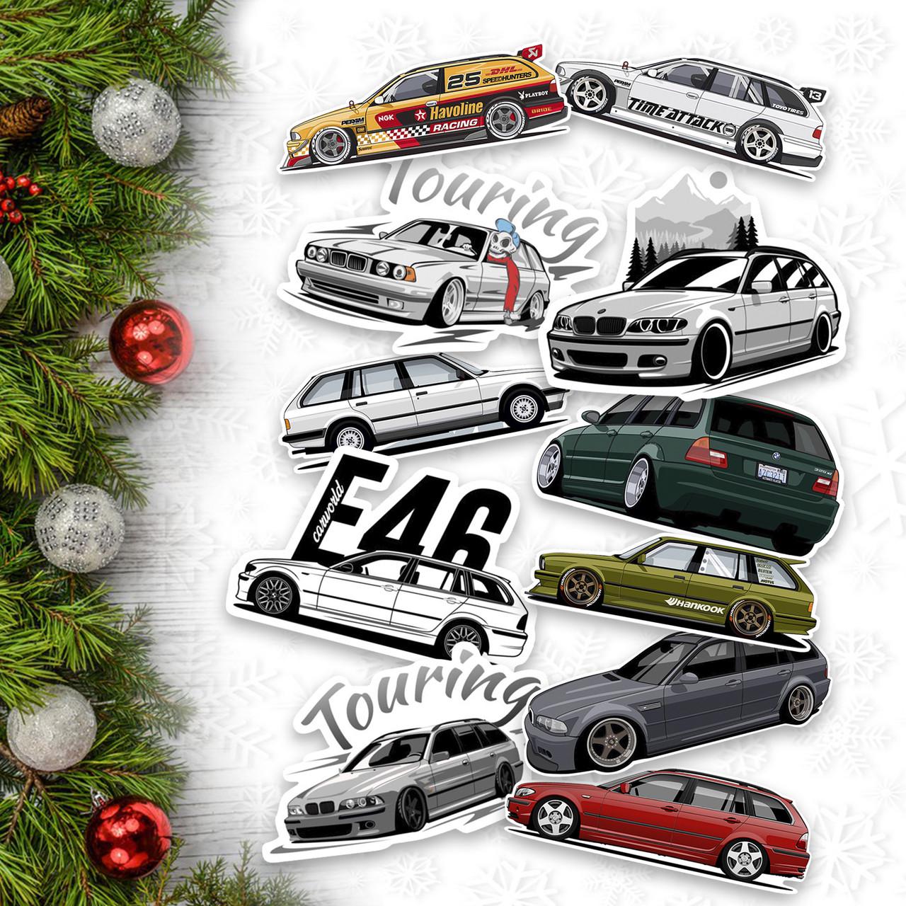 Наклейка вологостійка на авто BMW Touring set 11 шт. (1542127684)
