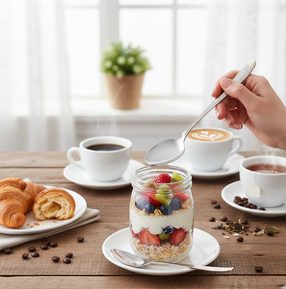 Набор столовых ложек из нержавеющей стали Stenson Oro 6 шт. (30453) - фото 3