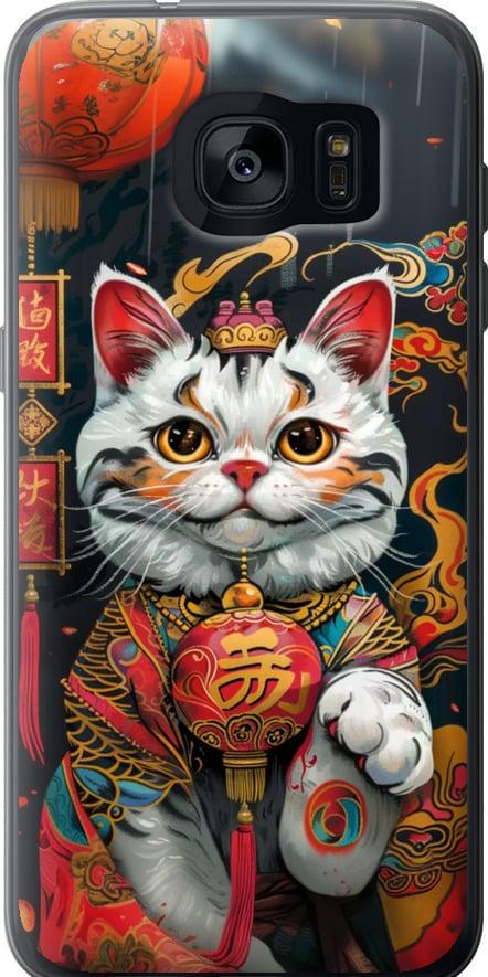 Чехол на Samsung Galaxy S7 Edge G935F China Cat v2 (6135t-257-42517)