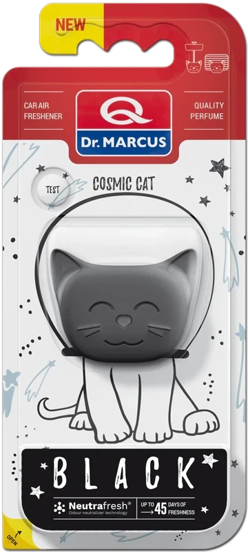 Ароматизатор для авто Dr. Marcus Cosmic Cat на обдув Black (1896354493)