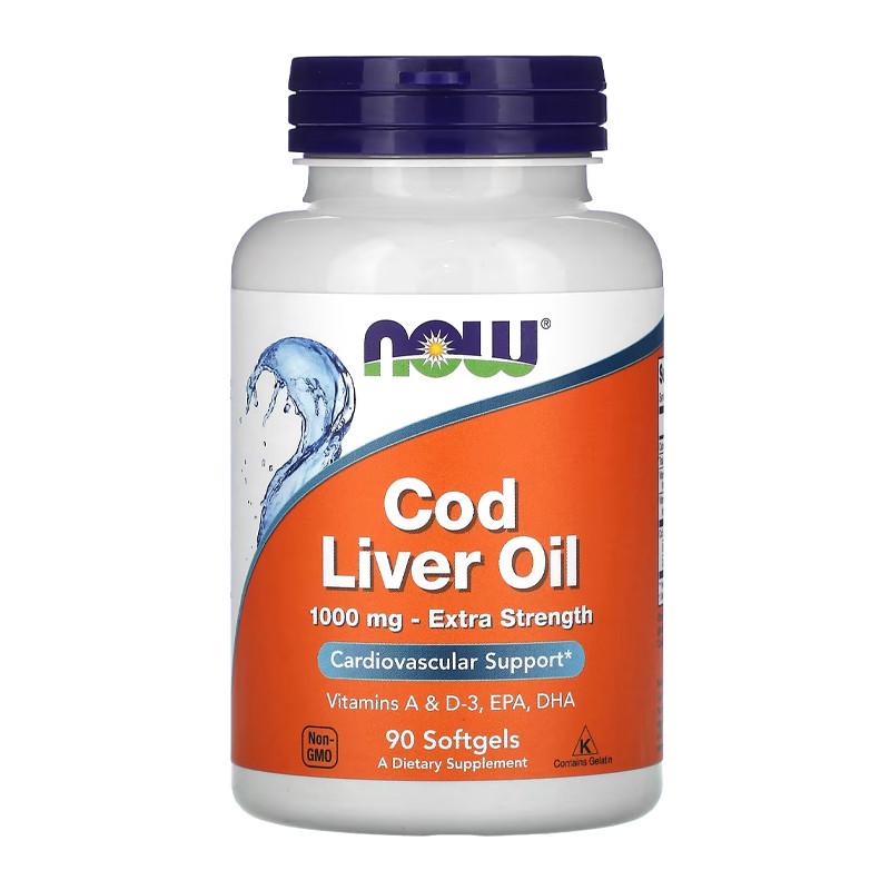 Масло из печени трески NOW Cod Liver Oil 90 капс. (08002-01) Масло из печени трески NOW Cod Liver Oil 90 капс. (08002-01)