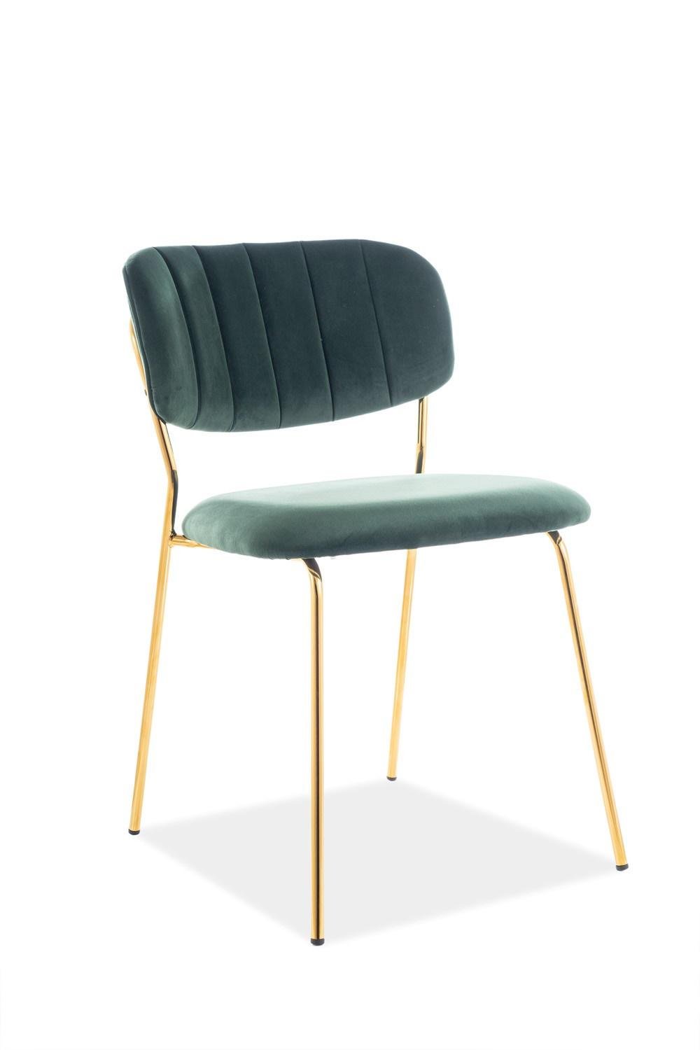 Стул Carlo velvet Зеленый/Золотой (CARLOVZLZ)
