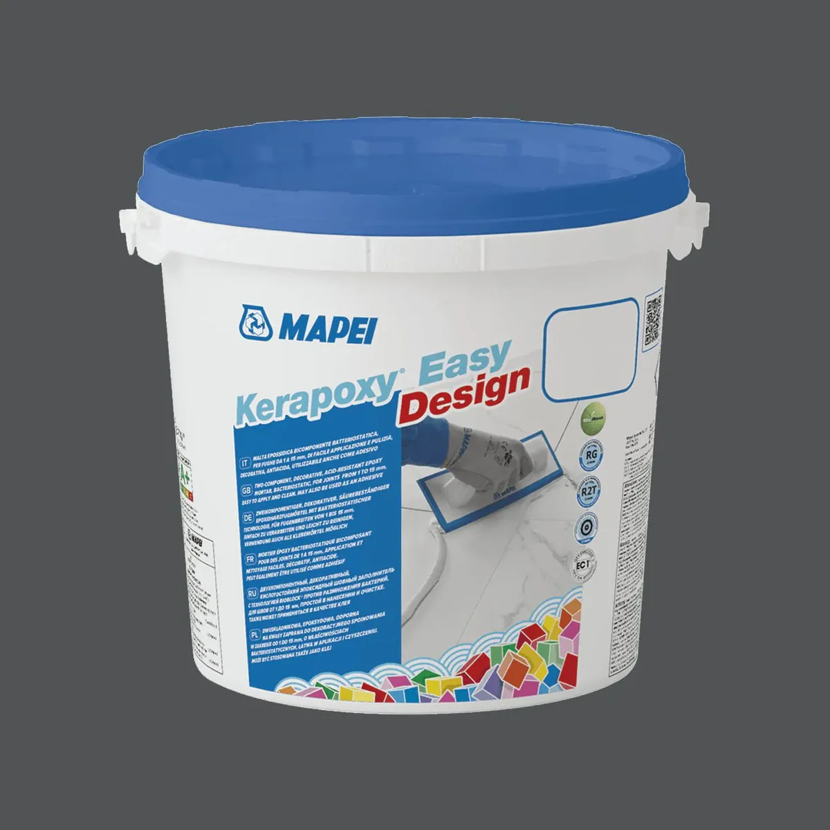 Фуга затирка эпоксидная для швов Mapei Kerapoxy Easy Design 114 3 кг Серый антрацит