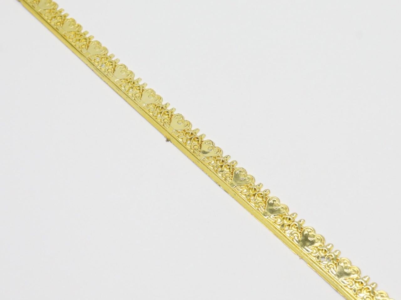 Молдинг декоративный мебельный ажурный 500х12 мм Золото (464645601)