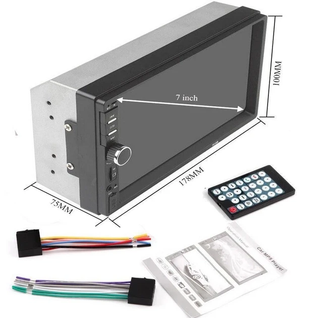 Автомагнітола 2Din MP5 7012B з Bluetooth та сенсорним екраном 7,0" 1080P 1920х1080 (6804) - фото 4 Автомагнітола 2Din MP5 7012B з Bluetooth та сенсорним екраном 7,0" 1080P 1920х1080 (6804) - фото 4