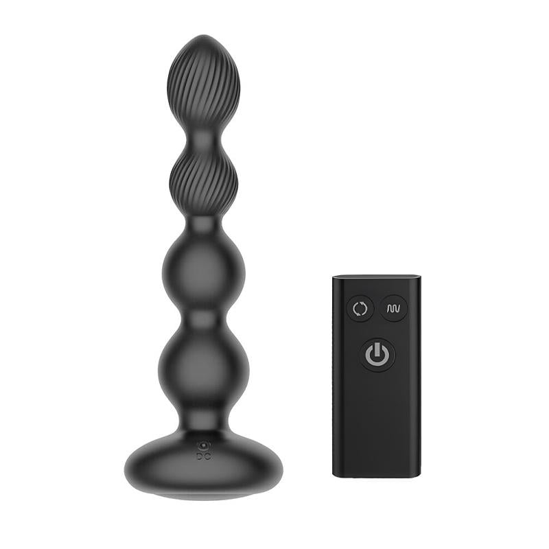 Анальный вибратор Nexus Tornado Probe Edition с ротацией 18 см Черный (53144)