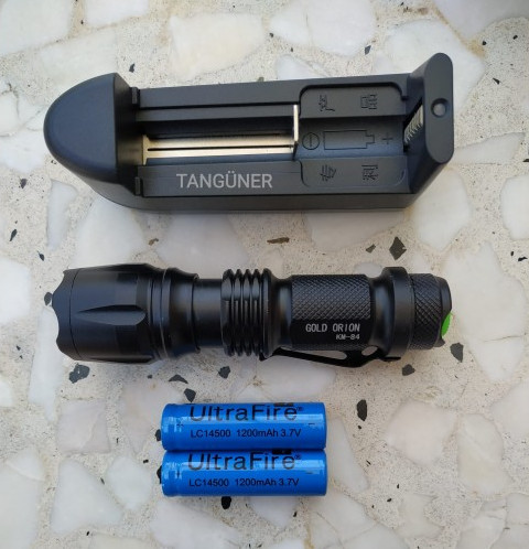 Ліхтар акумуляторний ручний Gold Orion Km-84 9267 Чорний (4491395) - фото 3