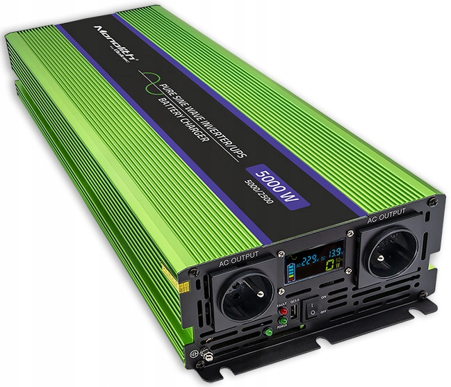 Інвертор 12 230 QOLTEC із чистою синусоїдою та зарядним пристроєм 5000 Вт (2328871139) - фото 1 Інвертор 12 230 QOLTEC із чистою синусоїдою та зарядним пристроєм 5000 Вт (2328871139) - фото 1