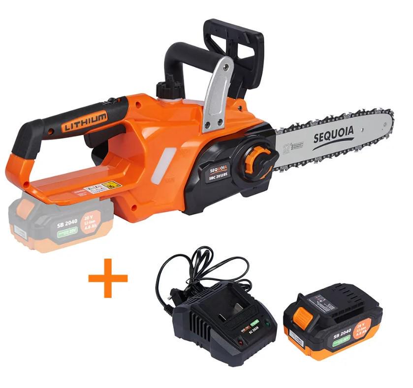 Ланцюгова пила акумуляторна SEQUOIA з АКБ та ЗП SBC2012BS-EV (53101) - фото 8 Ланцюгова пила акумуляторна SEQUOIA з АКБ та ЗП SBC2012BS-EV (53101) - фото 8
