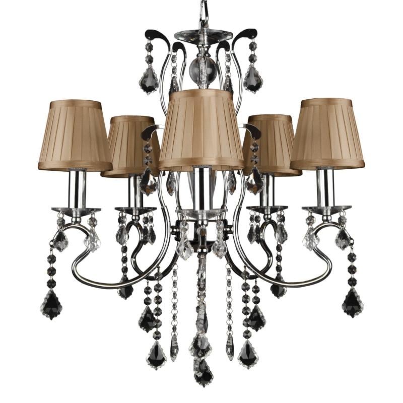 Люстра подвесная классическая Brille BCL-307S/5 с абажуром