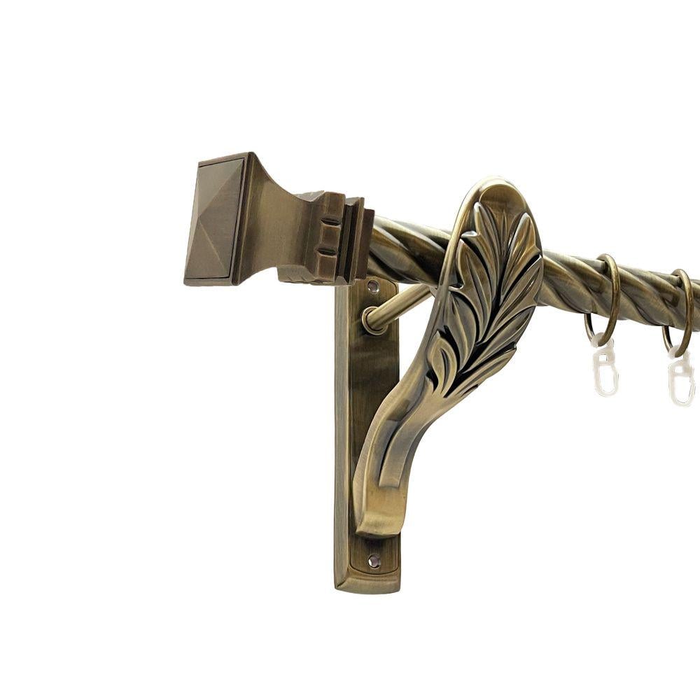 Карниз металевий Orvit Емпорія однорядний ретро скручена труба/кільце металеве Антик 25 мм 300 см (00-00016756)