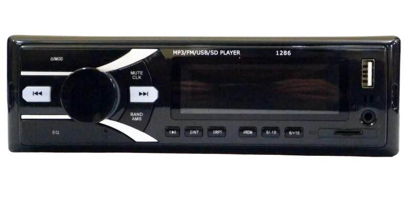 Автомагнитола 1DIN 1286 ISO MP3/FM/USB/microSD карта (17448)