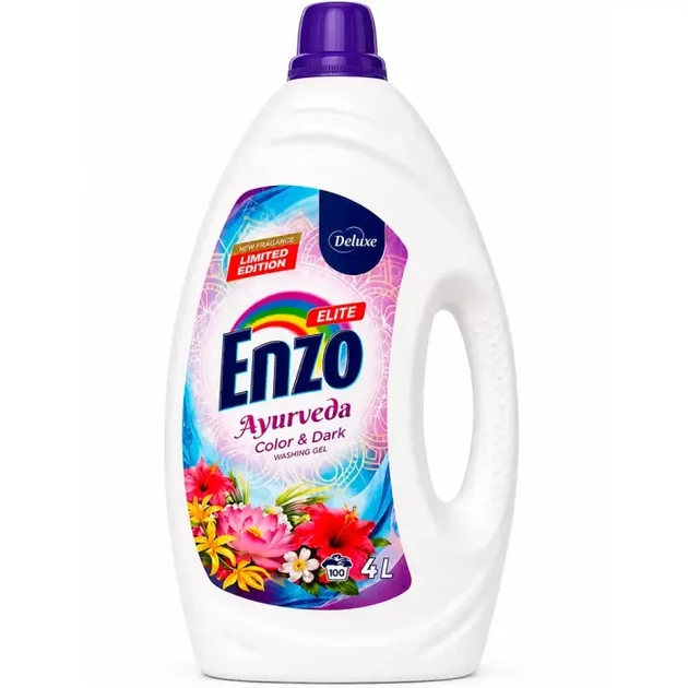 Гель для стирки ENZO Deluxe Elite Ayurveda 4 л 100 циклов стирки