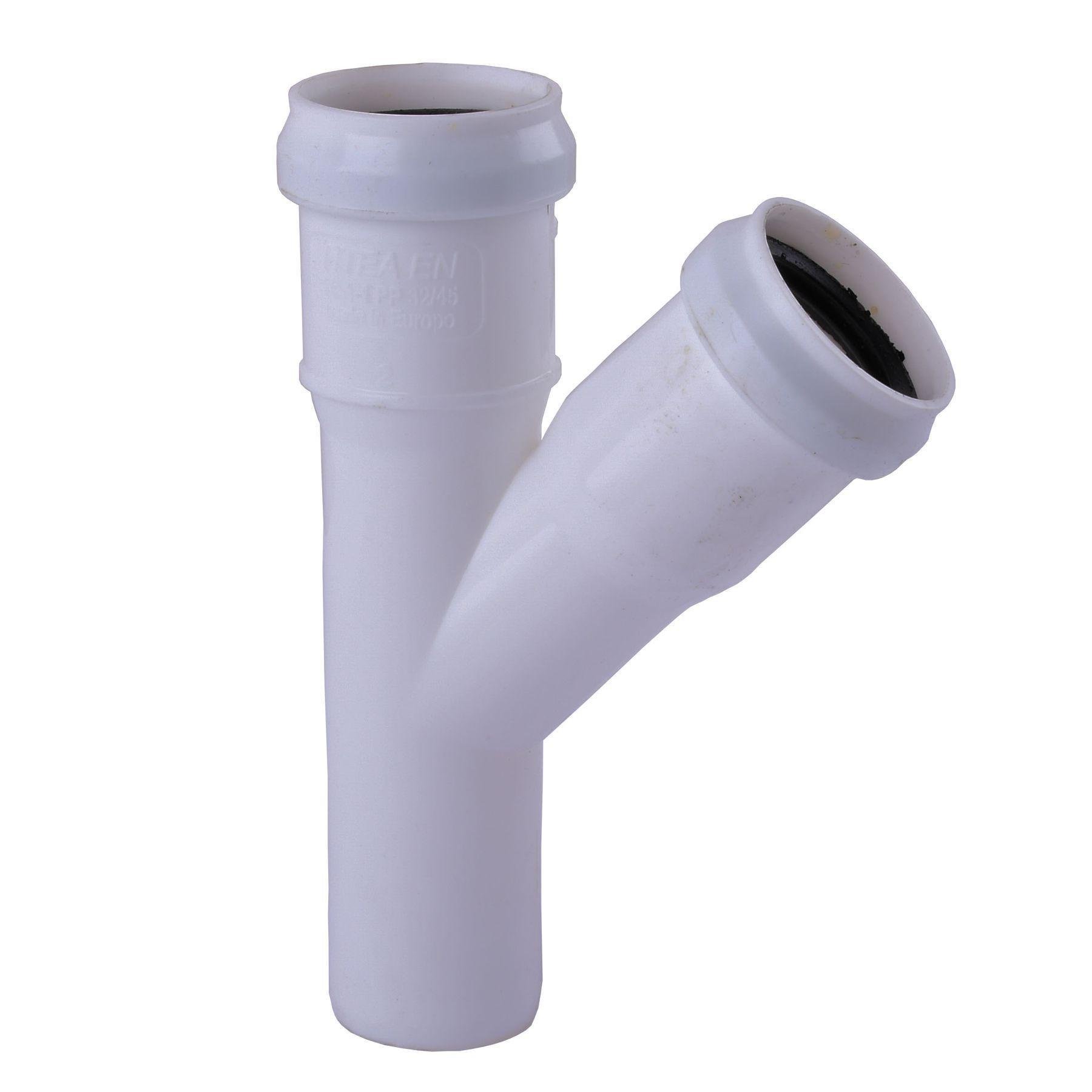 Тройник канализационный VSplast 45° 32х32 мм (23184437)
