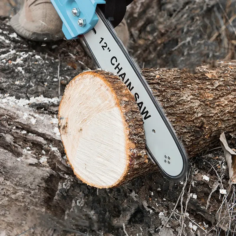 Пила ланцюгова з автомастилом ланцюга та двома акумуляторами в кейсі - фото 6