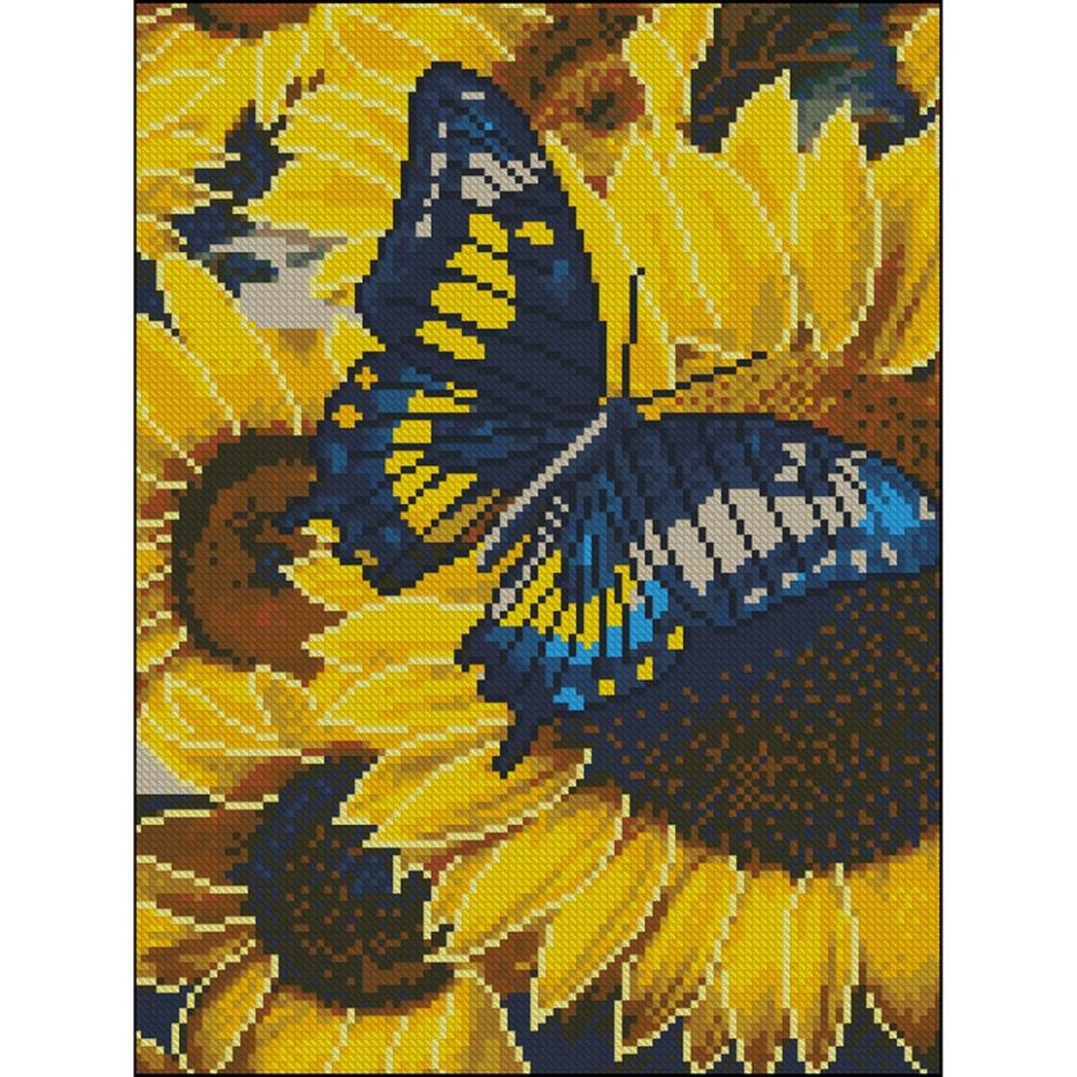 Алмазна мозаїка Strateg Метелик 30х40 см Різнокольоровий (VM-127-A-443)