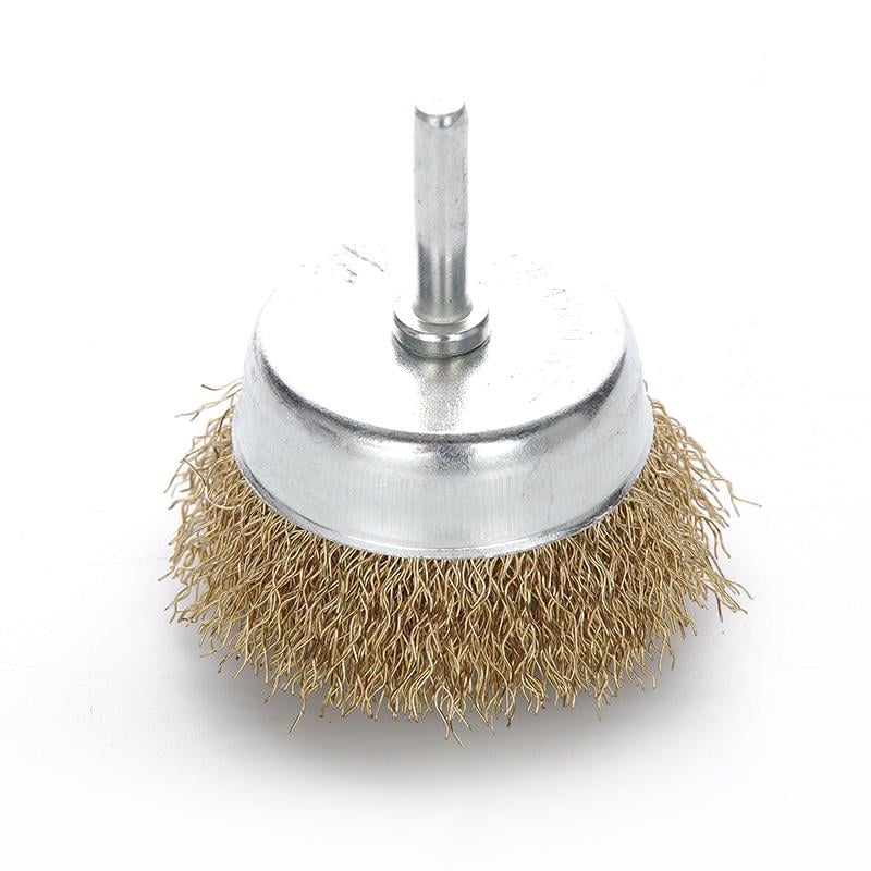 Щітка Apro чаша латунна дріт дриль 65 мм (830403)