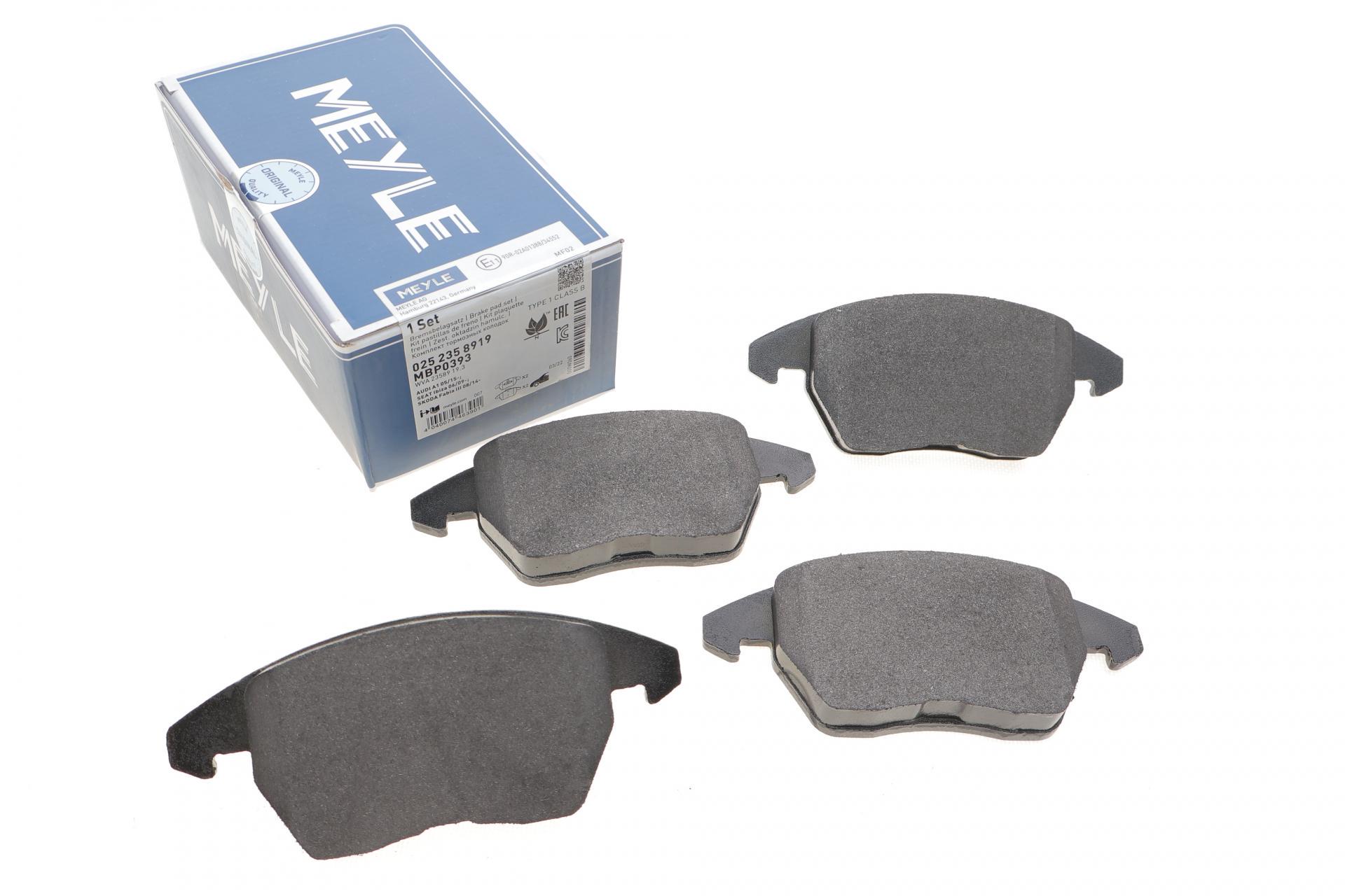 Тормозные колодки передние Meyle для Citroen C4/Peugeot 307 03- (025 235 8919)