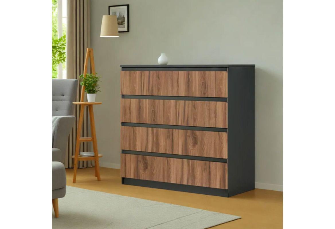 Комод Фріда з 4 шухлядами Чорний (000-000-641) - фото 2 Комод Фріда з 4 шухлядами Чорний (000-000-641) - фото 2