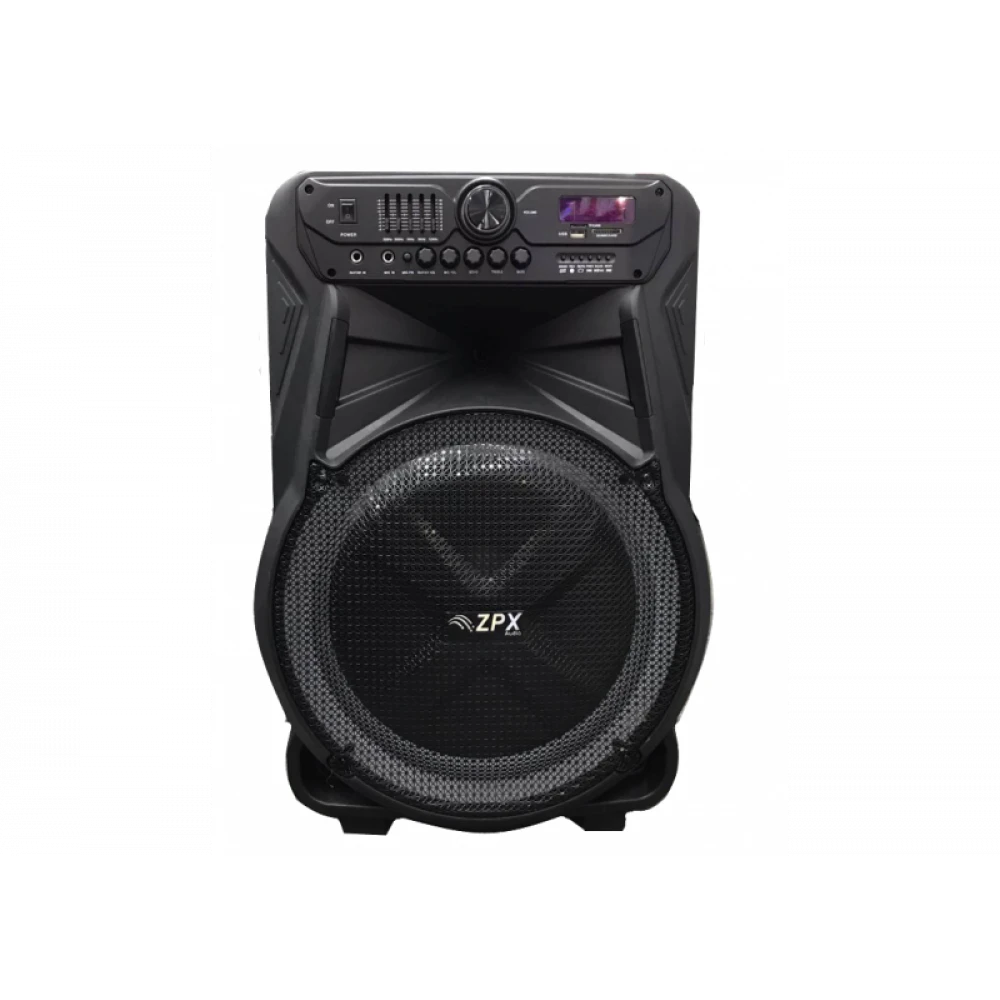 Колонка на аккумуляторе с беспроводным микрофоном ZPX ZX-7772 200W USB/Bluetooth/FM/TWS