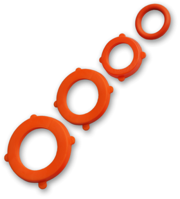 Комплект прокладок Black Line ECO-UO424 6 шт. Orange